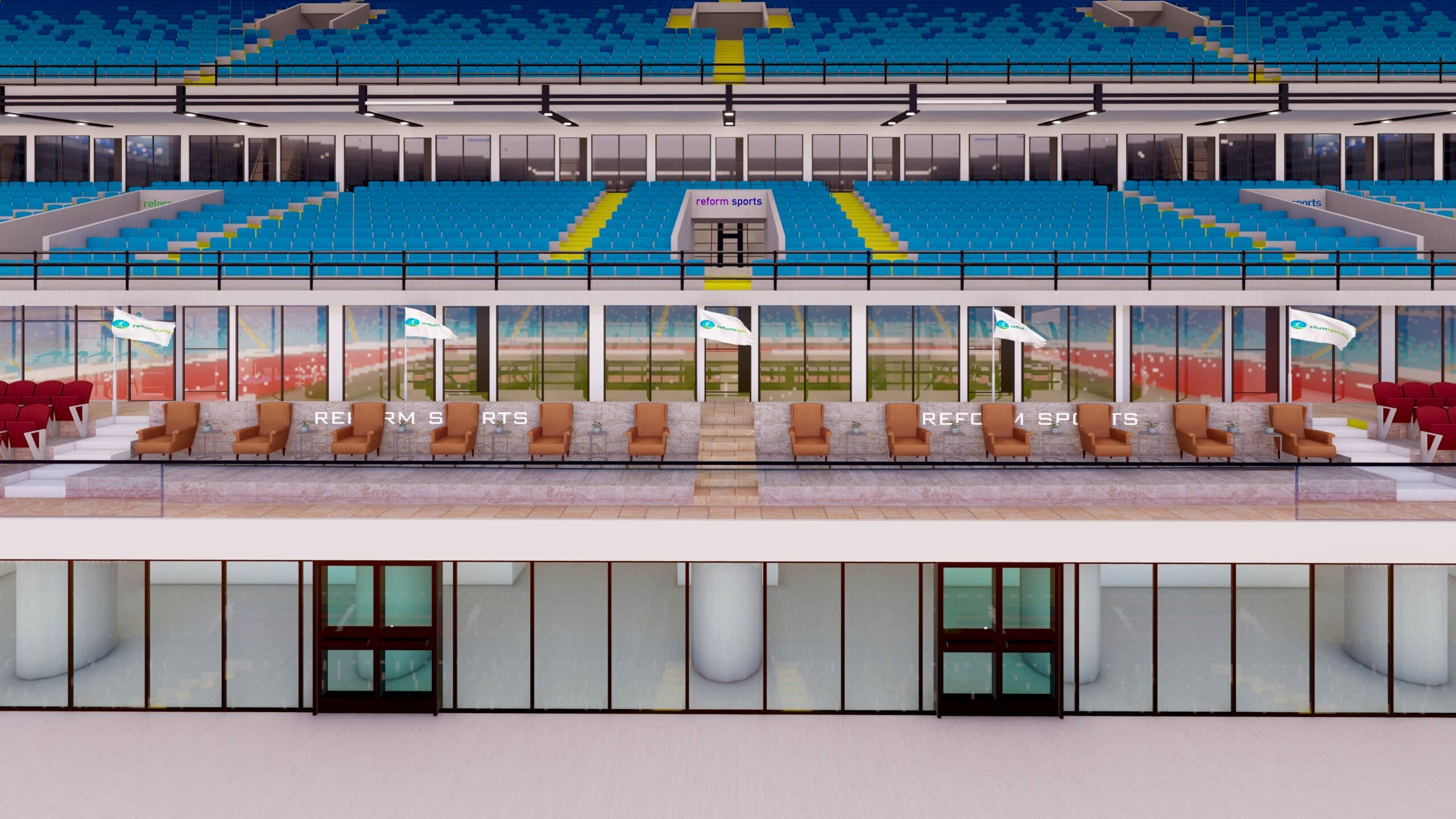 55000 seats football field 35