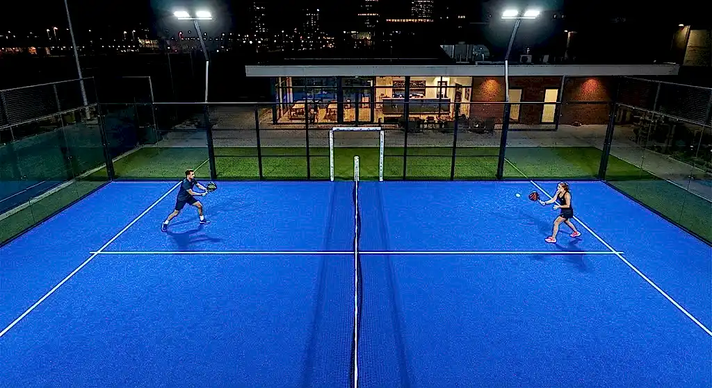 padel sahasinda oyun